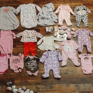 UP TO 0-9 MONTHS BABY GIRL BUNDLE!!